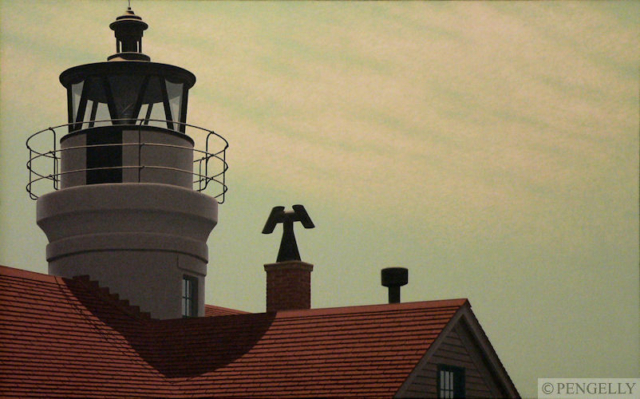 "Battery Point Lighthouse" 2010 Oil on Canvas 20 x 32 in