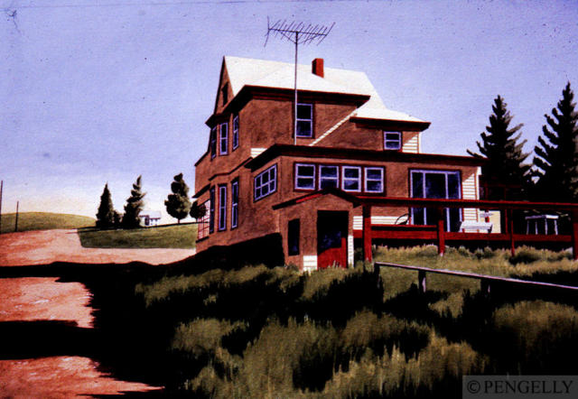 "Cripple Creek" 1985 Watercolor 7 x 11 in. - Private Collection, UK