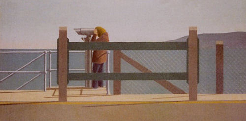 "Distant Memory" 1972 Oil on Canvas 20 x 48 in.