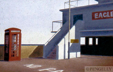 "Seaside, Worthing" 1983 Watercolor 6 x 9 in. - Private Collection, UK