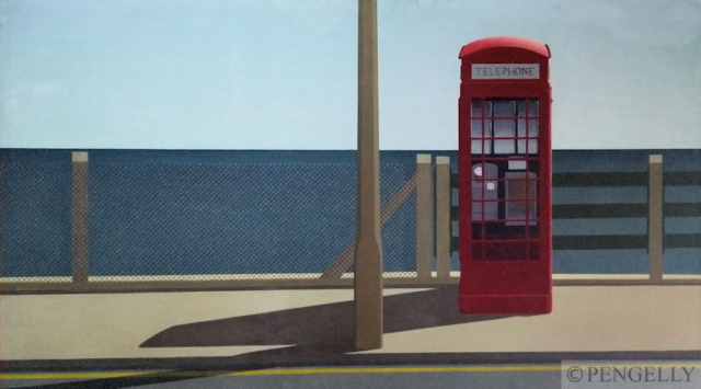 "Telephone" 1973-74 Oil on Canvas 36 x 60 in. Private Collection, UK