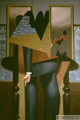 "Figure In A Room" 1983-87 Oil on Canvas 72 x 48 in.