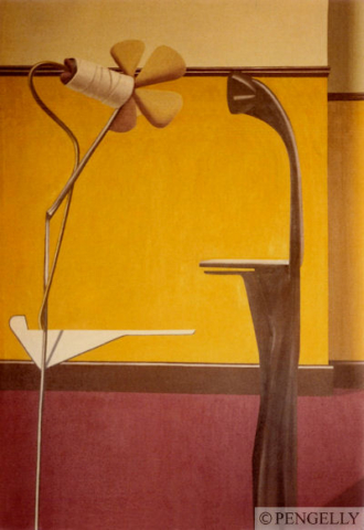 "Two Figures In A Room" 1978 Oil on Canvas 72 x 48 in.